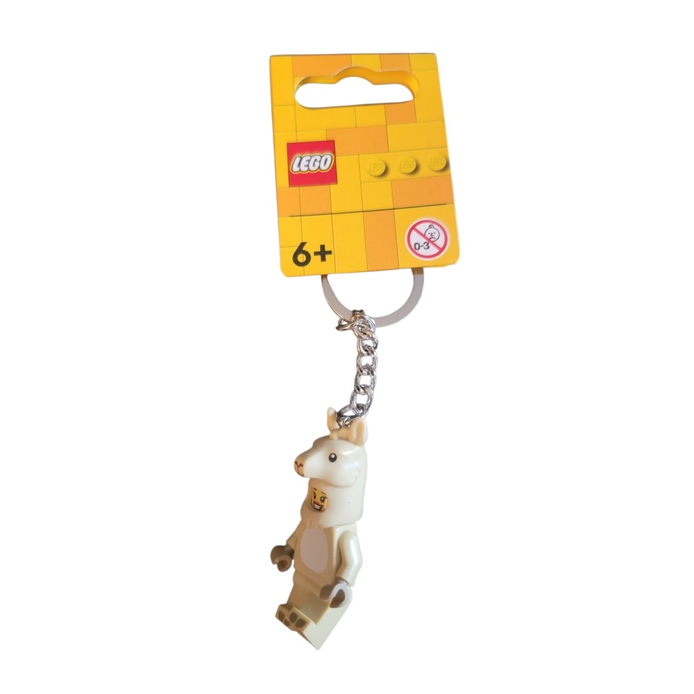 LEGO Llama Girl Keychain  OS Cream New Minifigure 854081 Costume Accessory